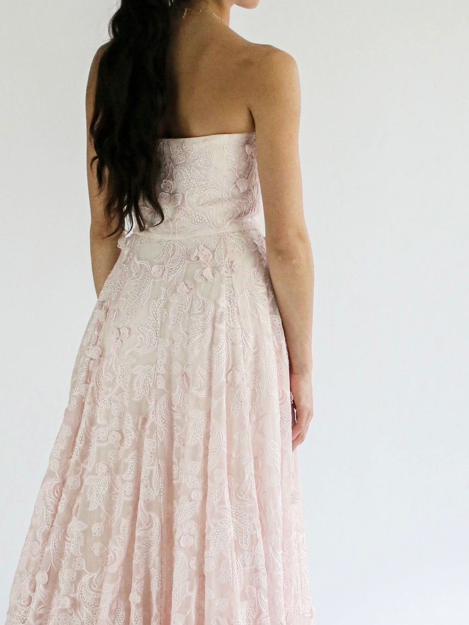 Close View of Amelia A Line Wedding Dress