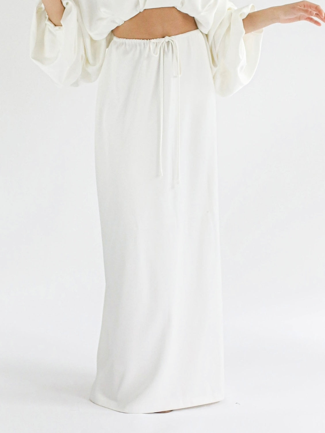 Close View of Bon Bride Oversized Separates Wedding Attire