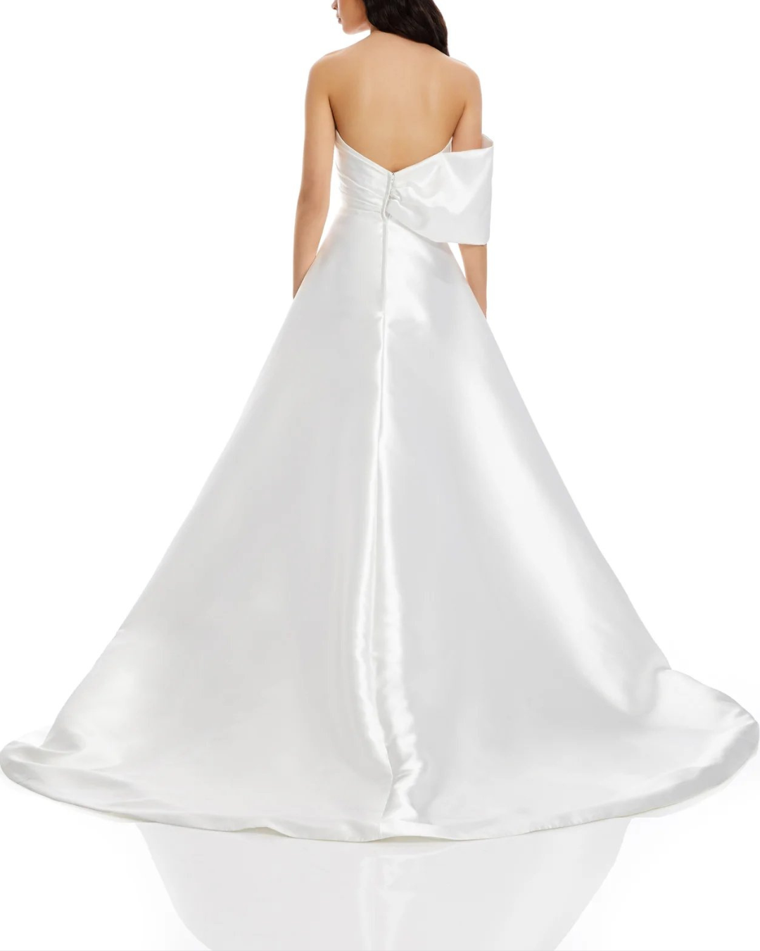 Back View of Banks Modern Wedding Dress