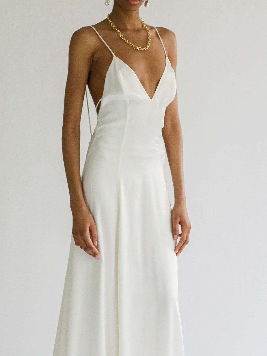 Rowley Hesselballe Alara Civil Wedding Dress Close Front View
