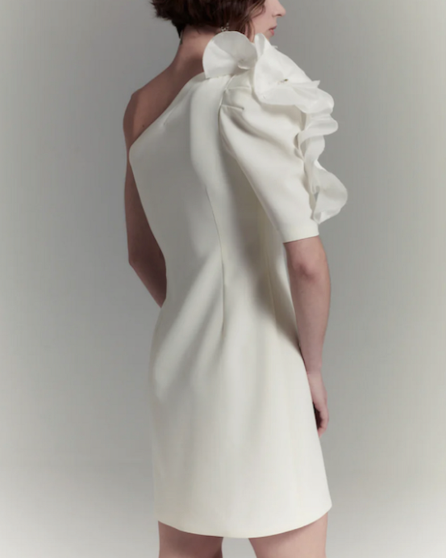 Back View of Azra Mini Wedding Dress