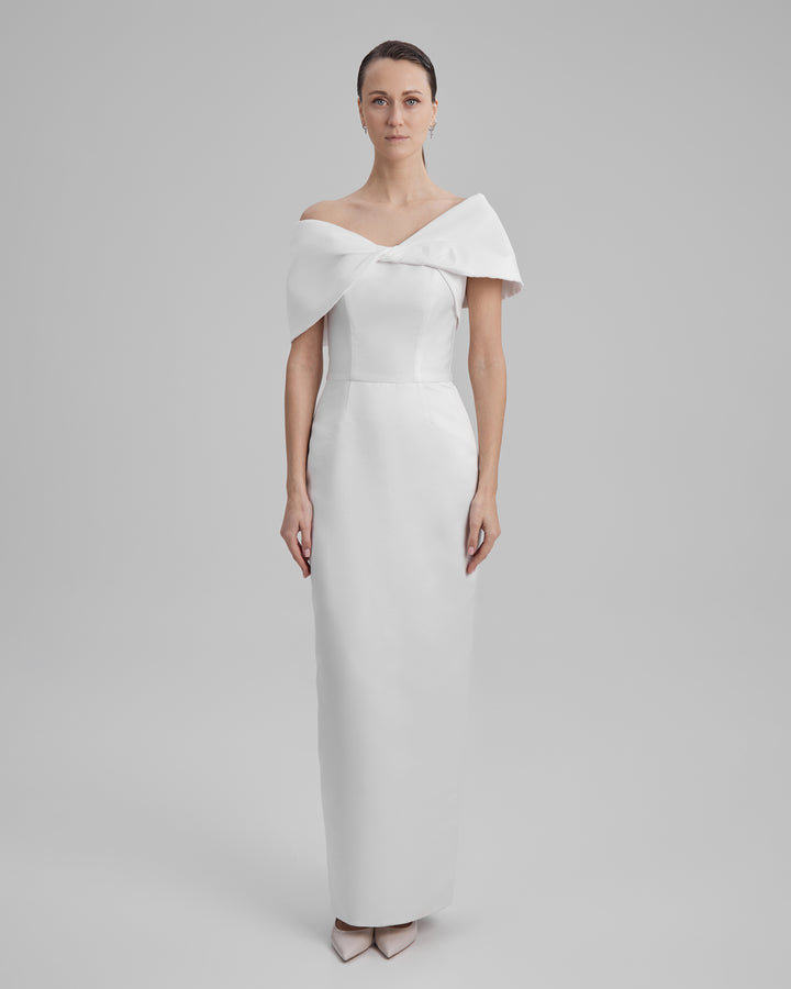 Gigi dress & shoulder bow