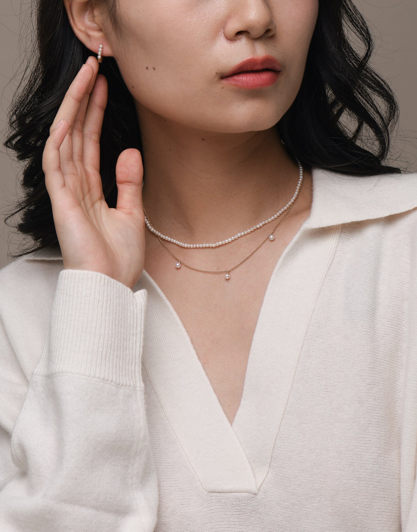 Matilda Mini Pearl Necklace
