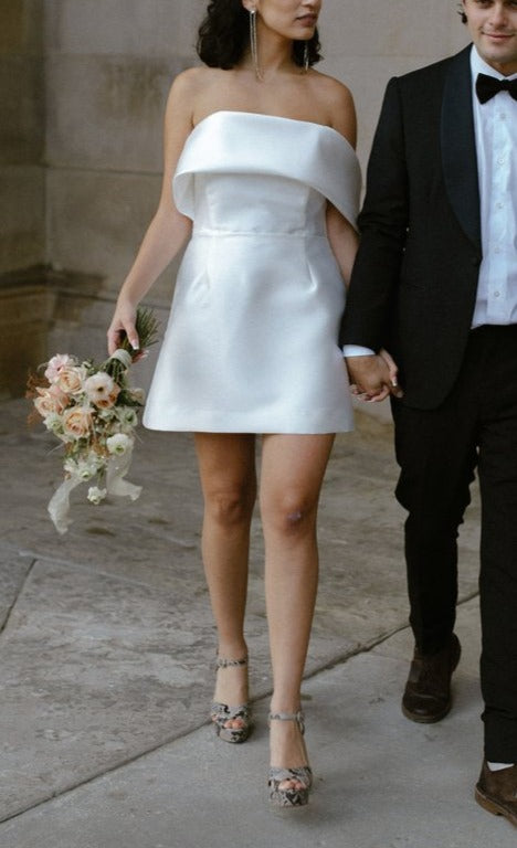 Celina Mini A Line Wedding Dress