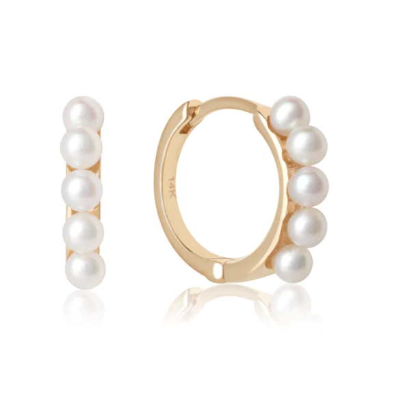 Rebecca Mini Pearl Huggie