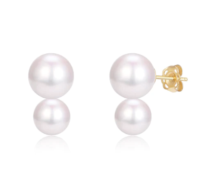 Lea Double Pearl Earrings