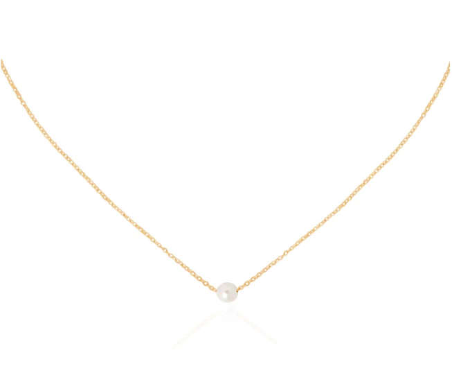 Mariah Solitare Mini Pearl Chocker