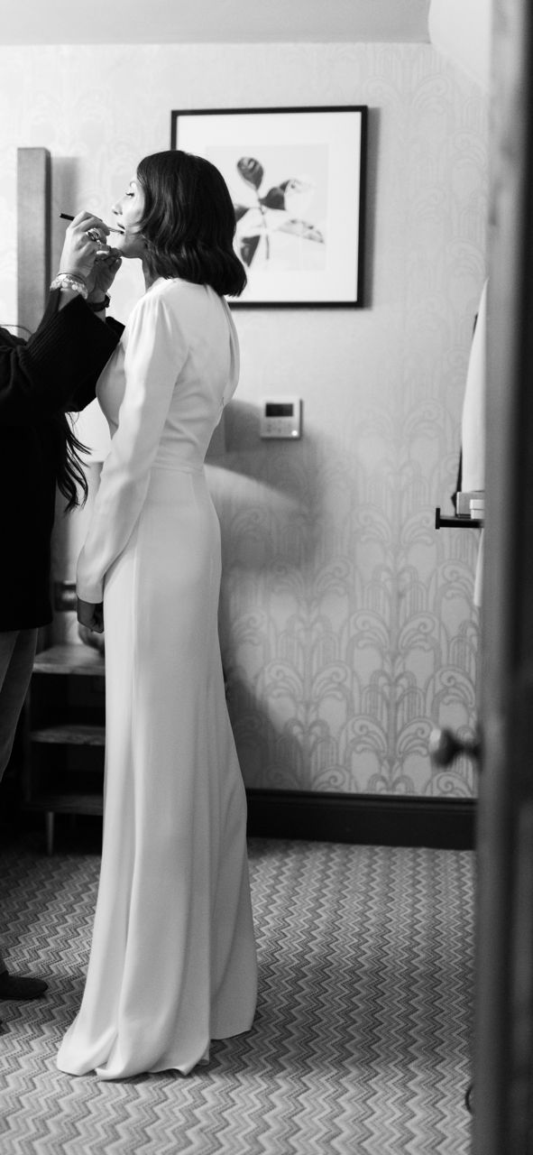 Alexander McQueen embellished crepe gown