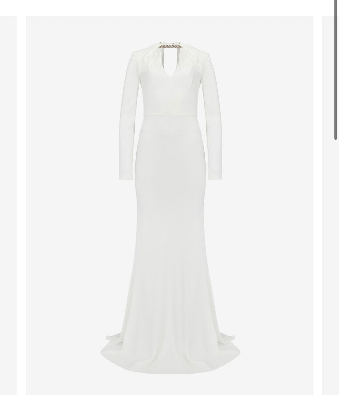 Alexander McQueen embellished crepe gown