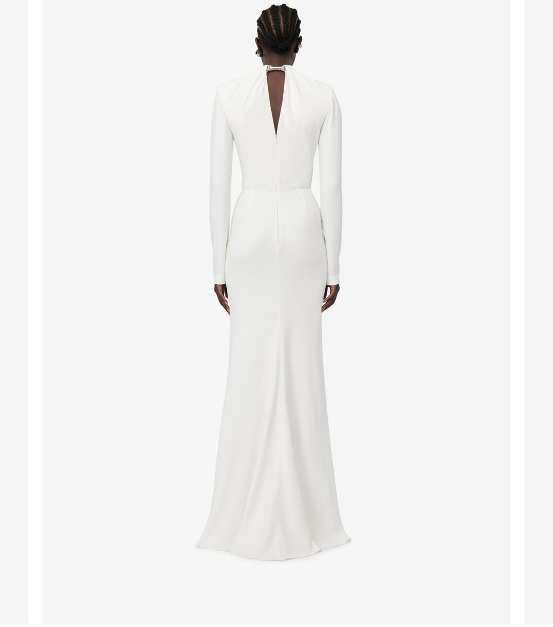 Alexander McQueen embellished crepe gown