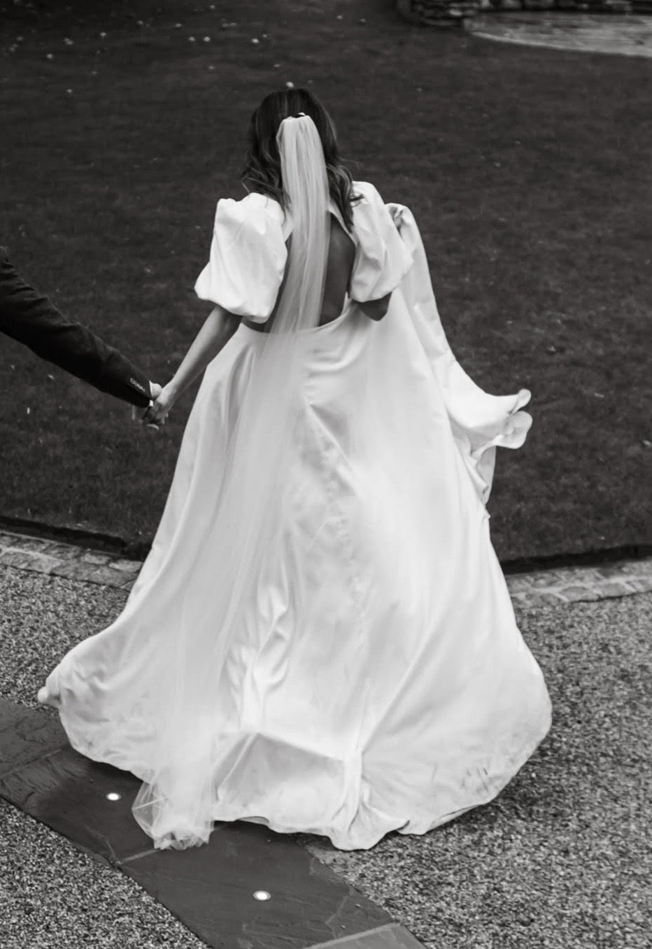 Back View of Auldyn Modern Wedding Dress