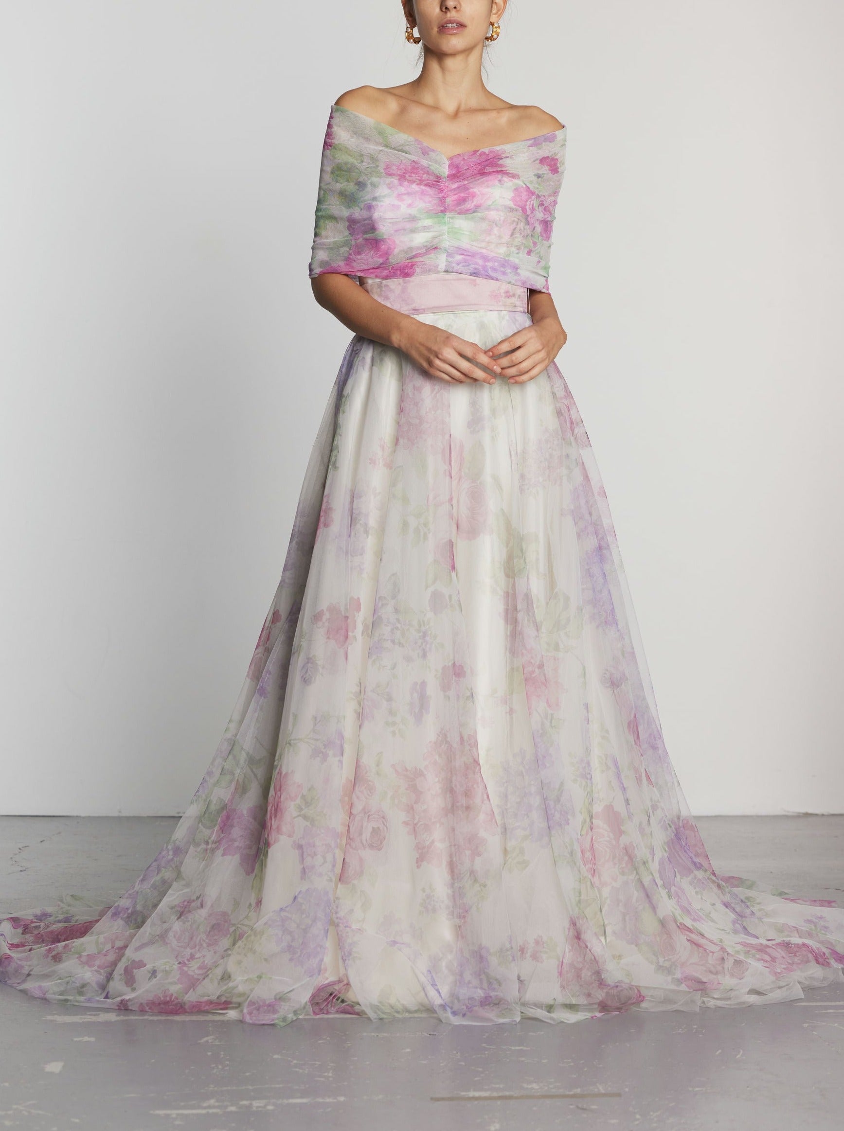 Delphine Floral Wedding Dress Non Traditional Wedding Dresses