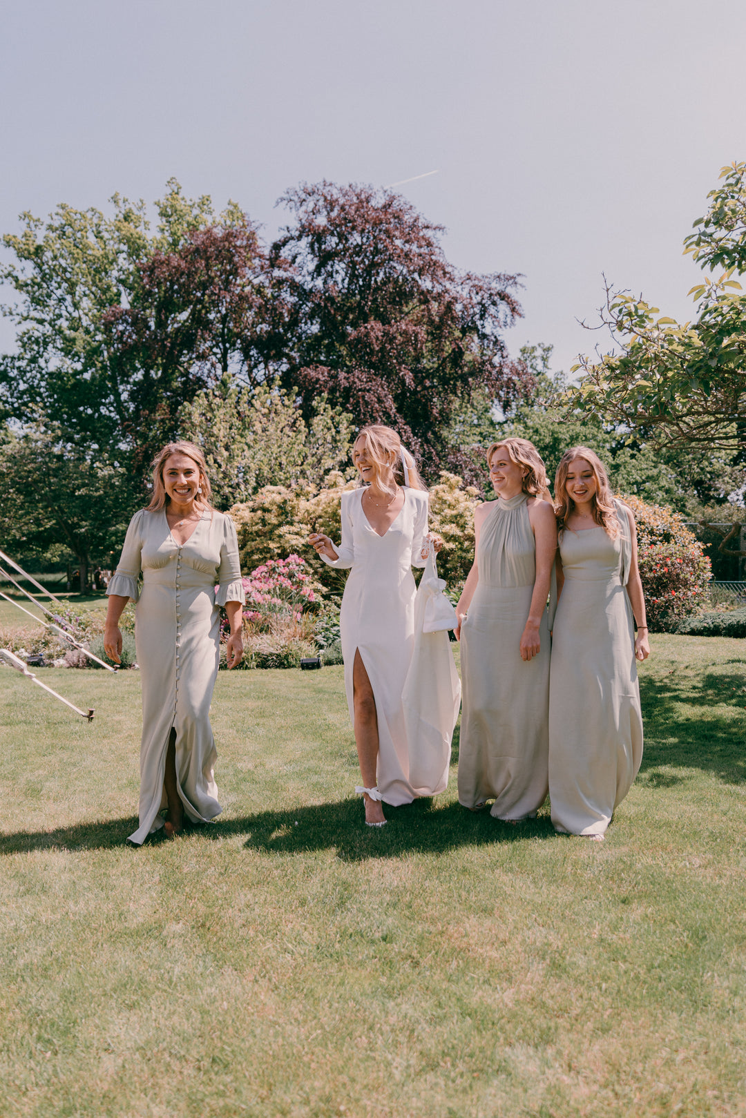 Be effortlessly stylish at any event in this Daphne Sage Green Bridesmaid Dress