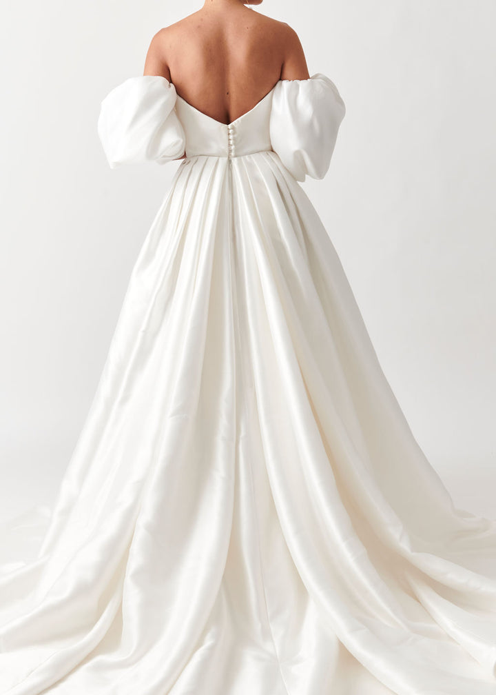 Back View of Alev Ball Gown Wedding Dress