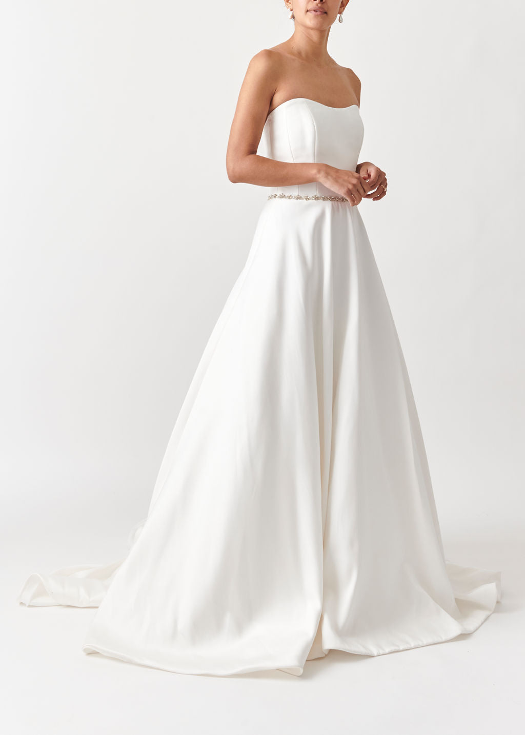 The Alan Hannah strapless wedding dress defines elegance