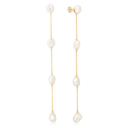 Alba Baroque Peal Drop Earrings