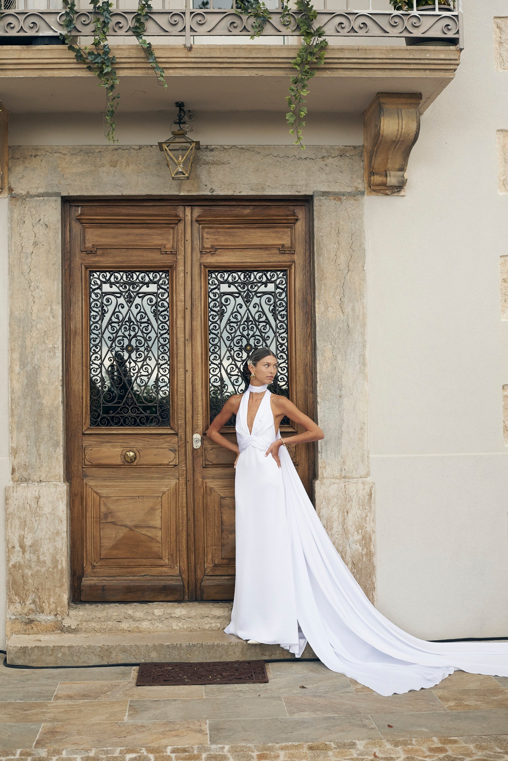 Feel like a goddess in the 'Danielle' wedding dress, as seen in Vogue