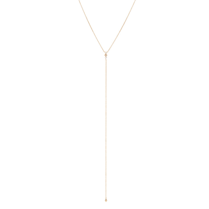 Henrietta Lariat Pearl and Diamond Necklace