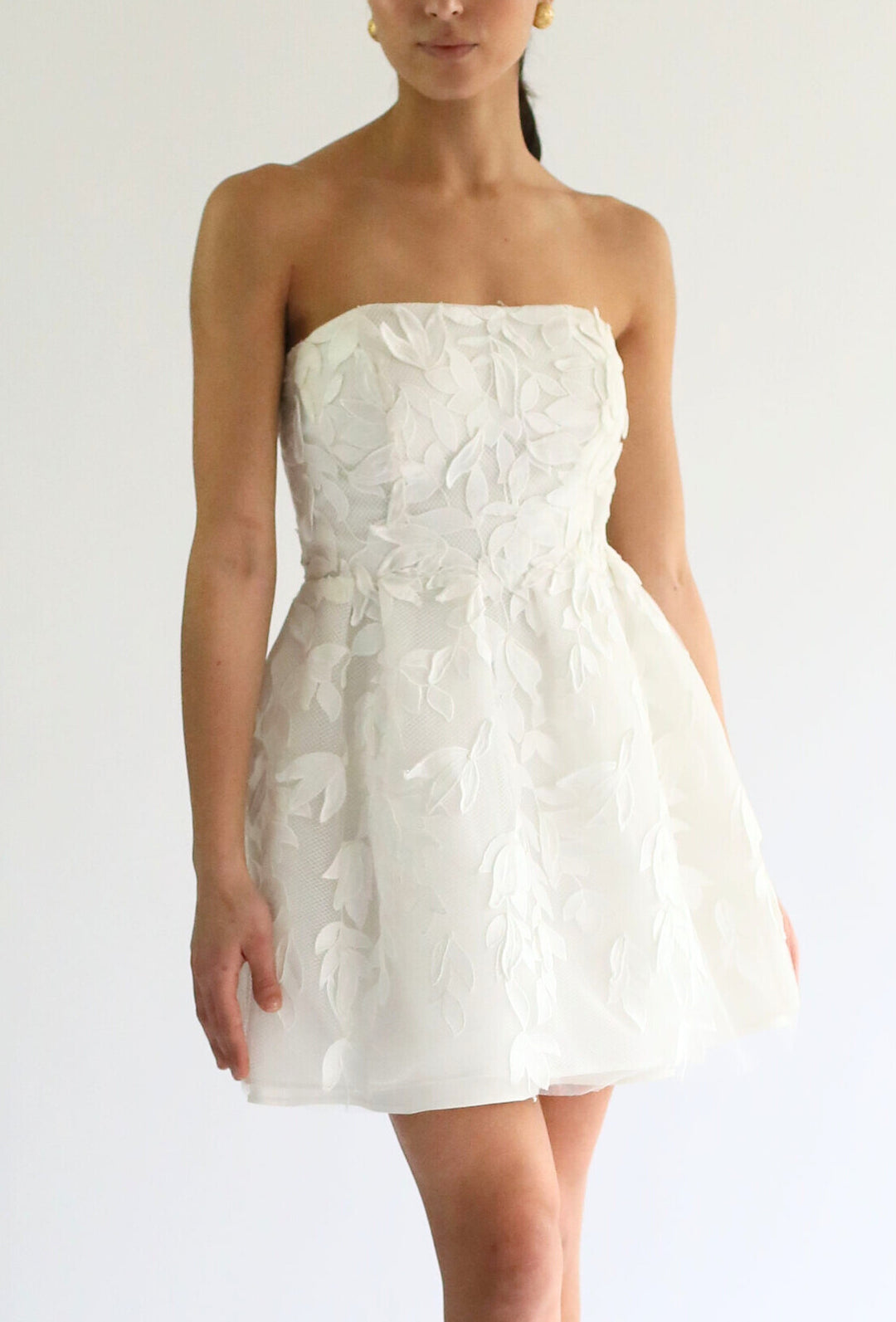 Cara Lace Strapless Mini Dress