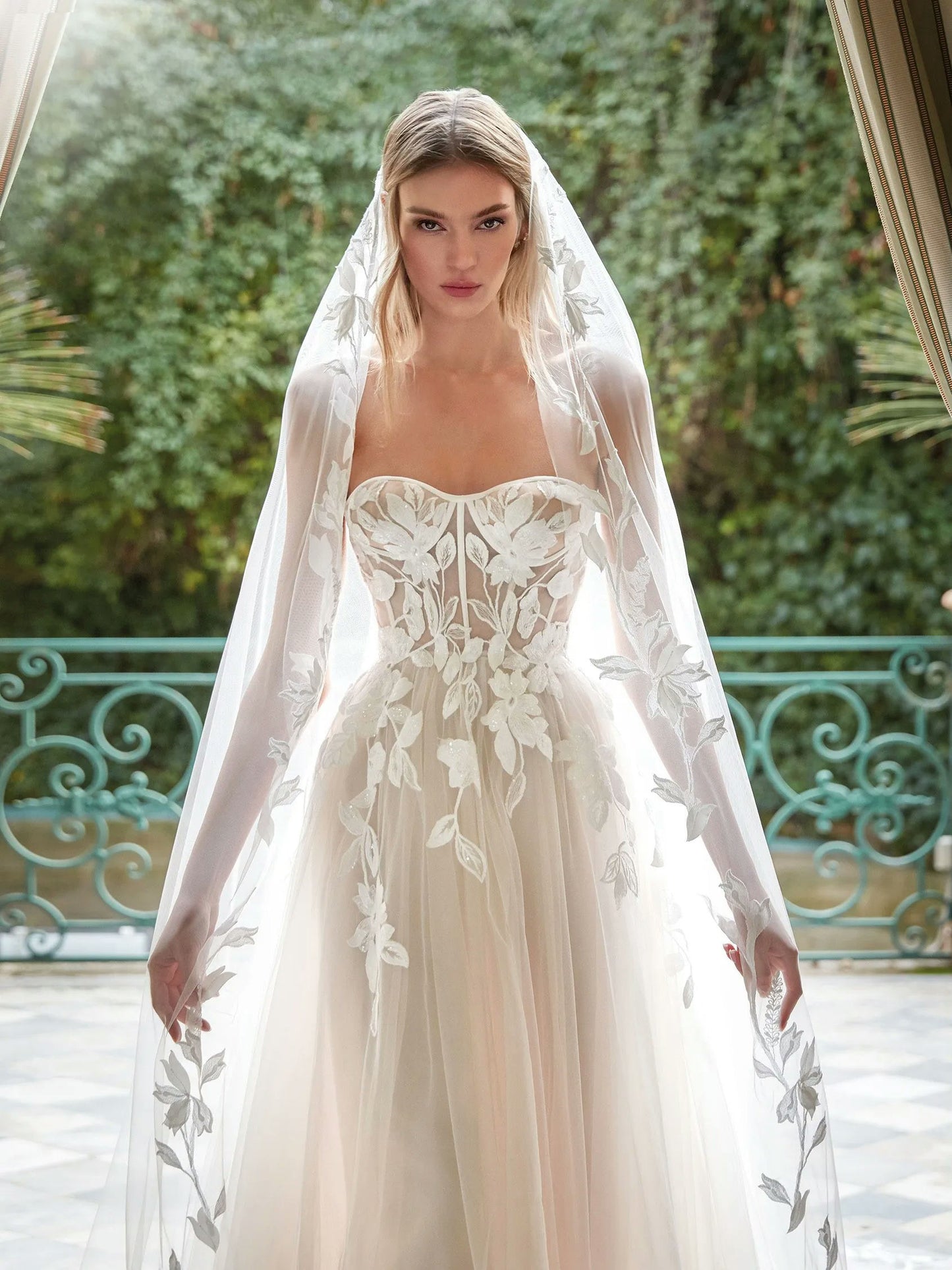 This stunning neckline boasts femininity and will be sure to turn heads on your special day