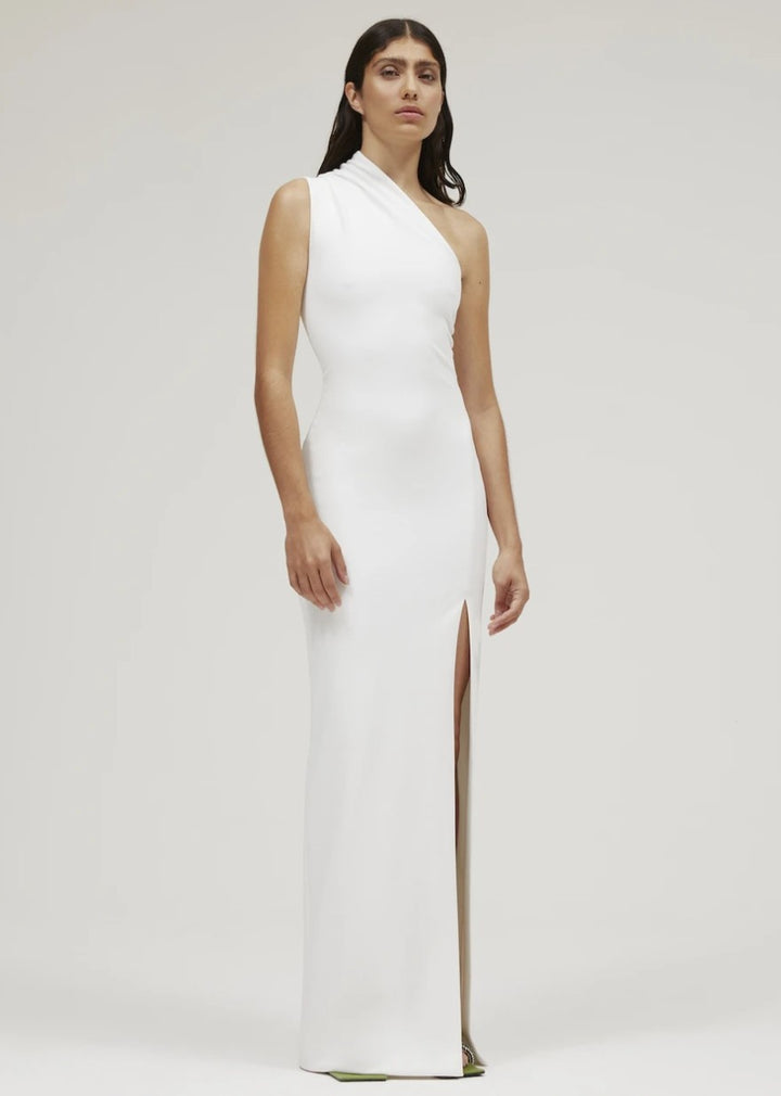 Model Wearing Averie Modern Wedding Dress