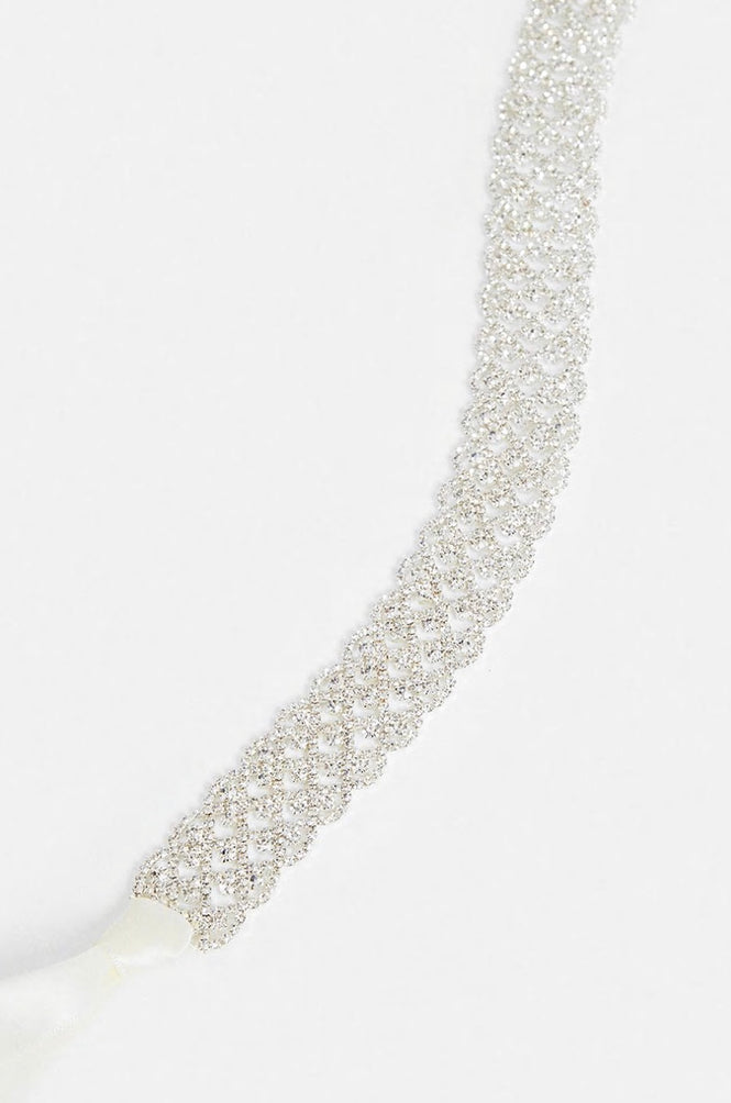 A close up of the Coast Premium Crystal Bridal Belt