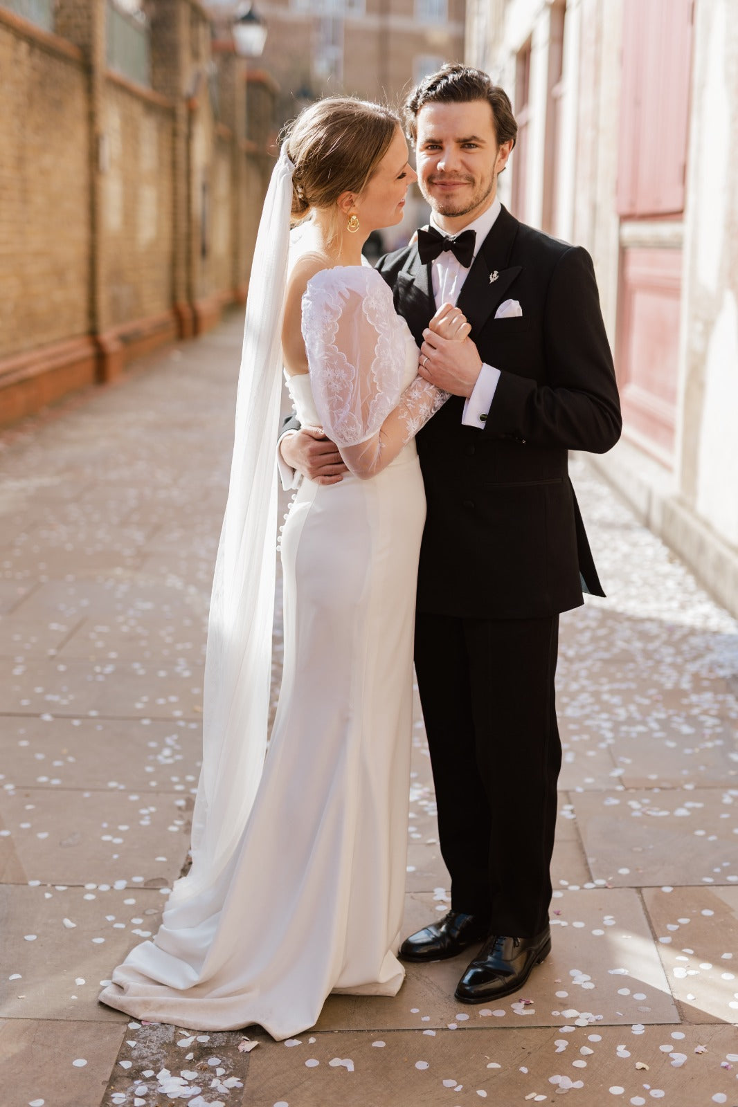 Indulge in this elegant Custom Vintage Wedding Dress