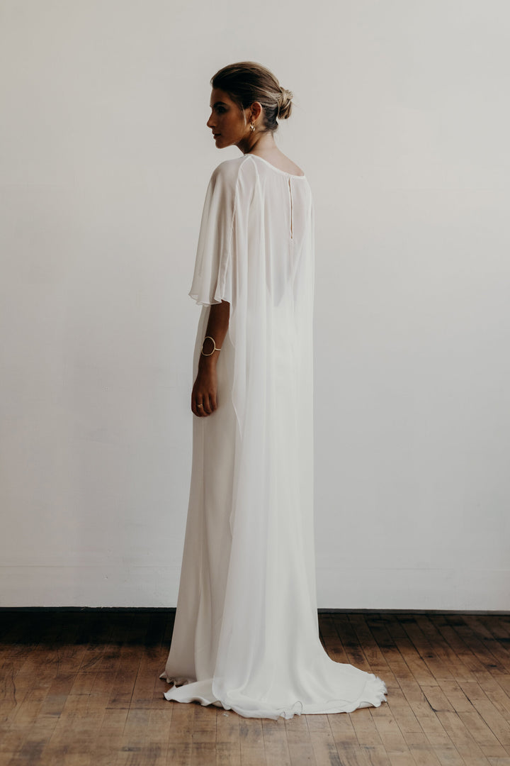 Long Chiffon Cape